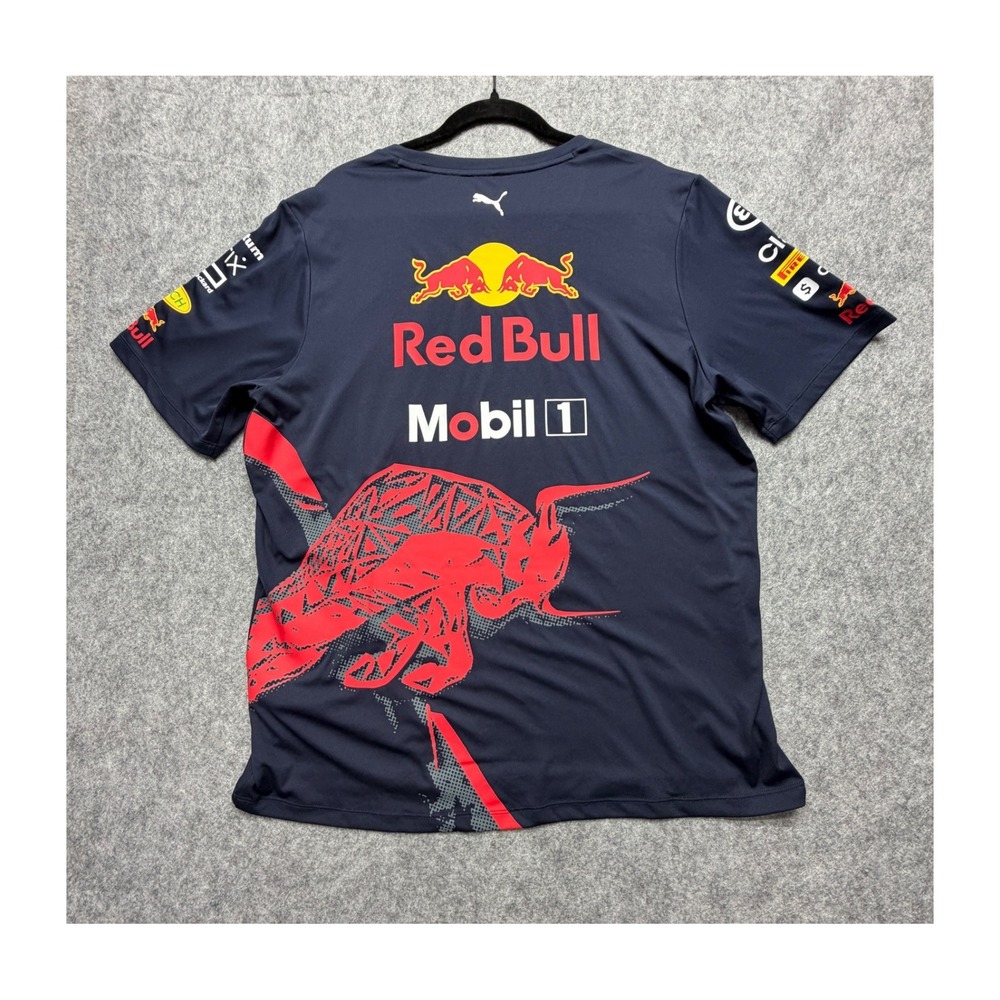 Puma Red Bull Racing F1 Team Shirt Navy Blue Mens XL 763266-01